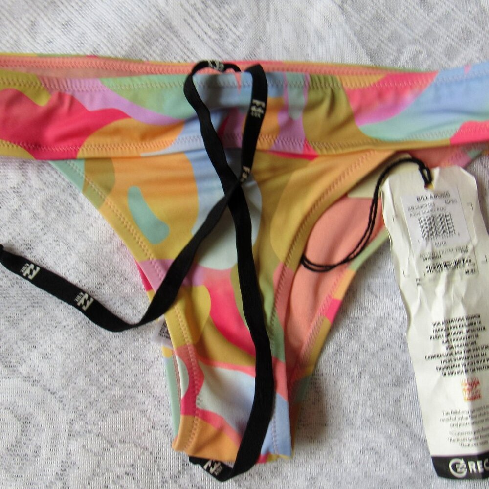 Billabong Bikini Bottom M/10 Swim Orange Multi - Picture 1 of 6